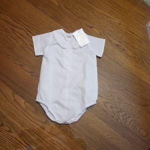 TBBC White Peter Pan Collar Onesie